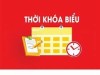 Thông báo TKB từ ngày 5.9.2024